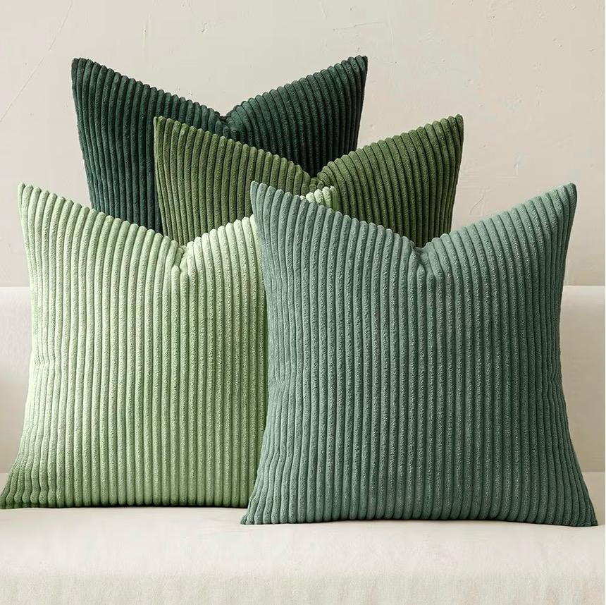 COJIN BOHO CHIC (tonos beige y verde) - ZA25