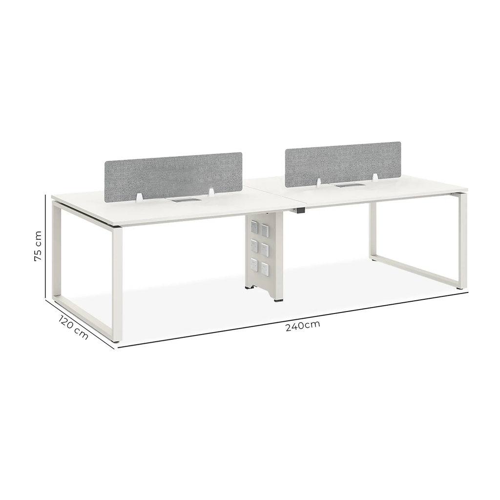 ZAR ESTACION DE TRABAJO ESCRITORIO 4 PERSONAS - JM25