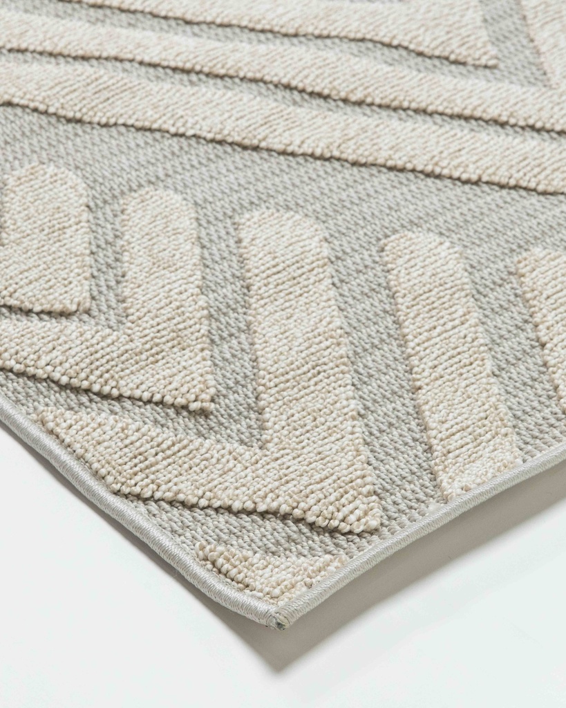 FORZA T2372 CREMA GRIS 200*290 TAPETE PARA EXTERIOR - LN *