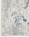 ADARA T2255 CREMA AZUL 60*90 ALFOMBRA TAPETE - LN 