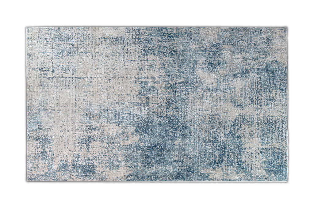 KEMER 2 2033  CREMA AZUL 60*90 TAPETE - LN25  