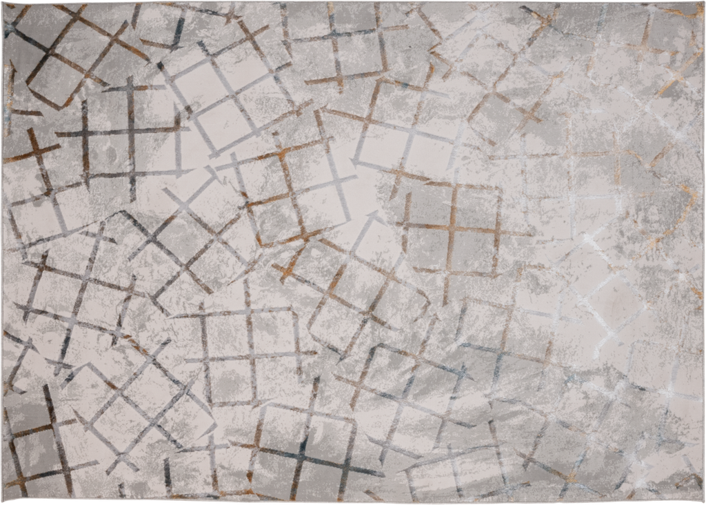 ADARA T2259 ORO GRIS AZUL 240*340 ALFOMBRA TAPETE - LN  