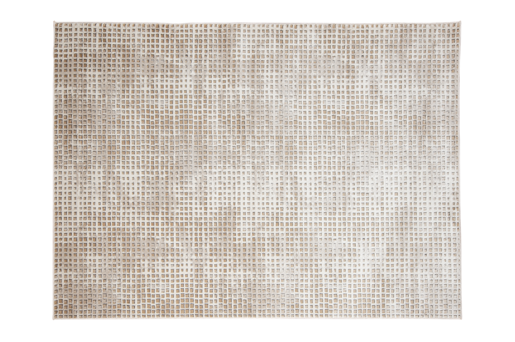 BESNI T4049 ORO PLATA CUADROS 60*90 TAPETE - LN25 