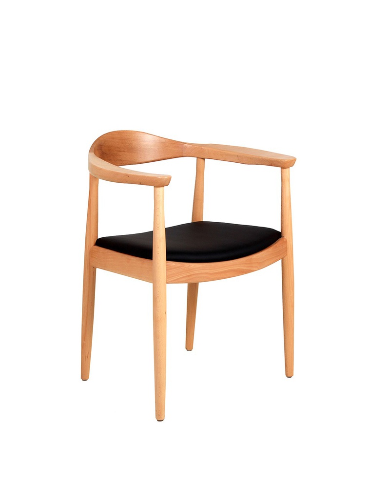 MONACO SILLA CON BRAZOS ASIENTO PIEL SINTETICA - M25