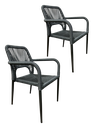 ALOHA SET 2 SILLAS PARA EXTERIOR APILABLES - M25