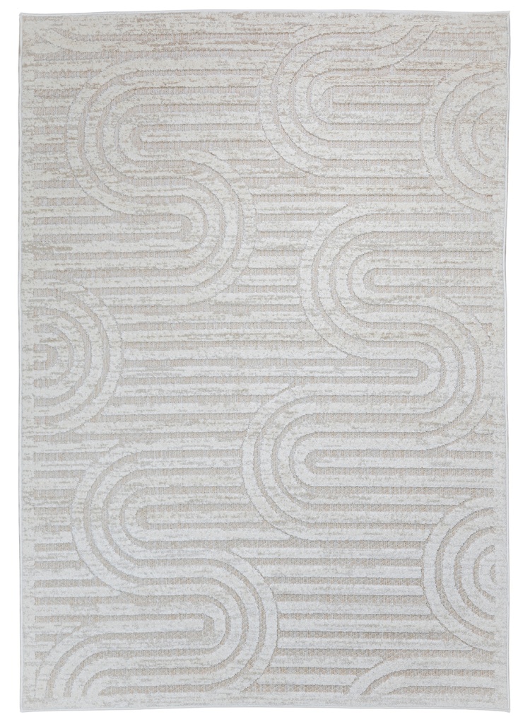BELINA U6055 BEIGE MARFIL 300*400 TAPETE PARA EXTERIOR - LN