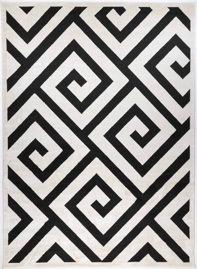 OPTIKA T9042 CREMA NEGRO 160*230 TAPETE - LN25