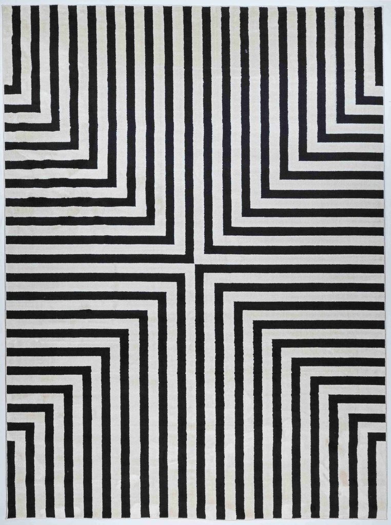 OPTIKA T9048 CREMA NEGRO 160*230 TAPETE - LN25