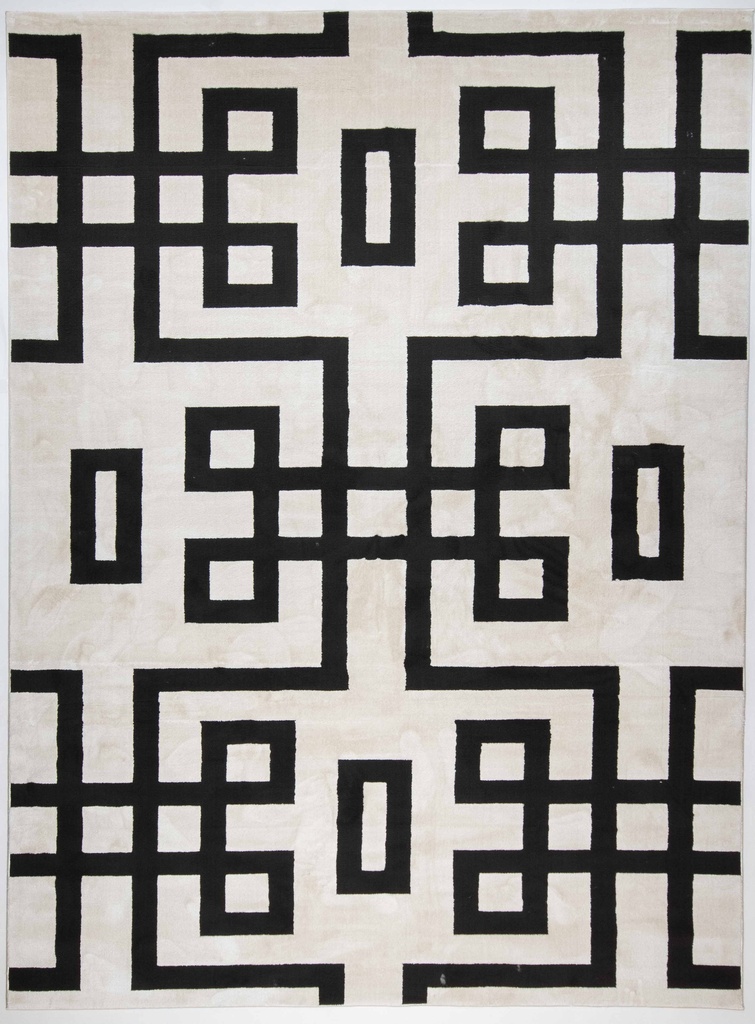 OPTIKA T9049 CREMA NEGRO 200*290 TAPETE - LN25  - consultar disponibilidad quedan pocos