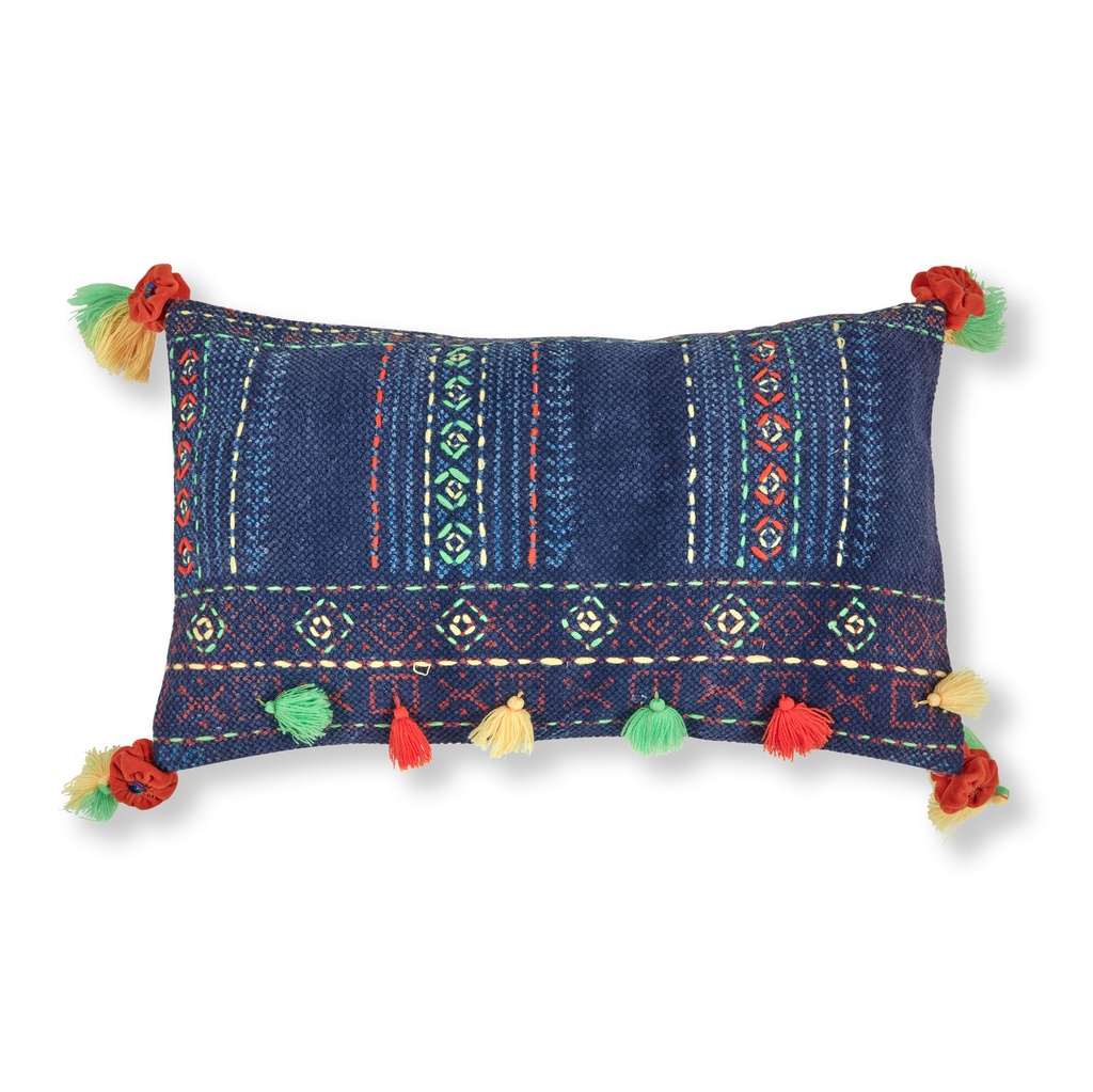 HARBIN FUNDA COJIN TELA AZUL 30*50 - lf *OUTLET 80% pieza unica
