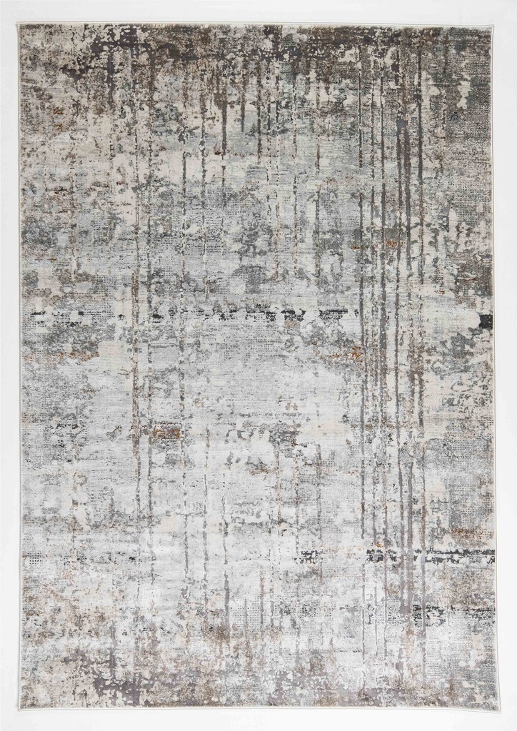 HADIM T2362 GRIS GRIS ORO 60x90cm TAPETE - LN25