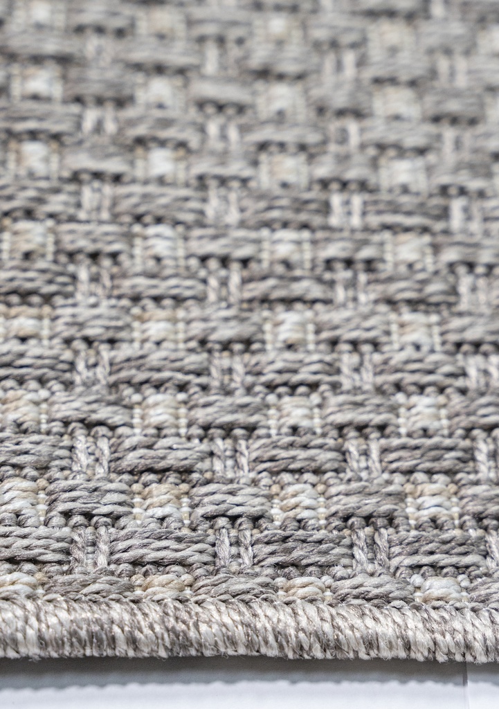 ISIS E1002 CAFÉ/ BEIGE 160 DIA TAPETE PARA EXTERIOR - LN