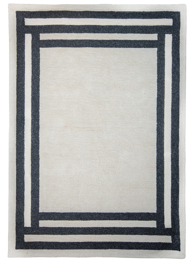 KALI D2029 CREMA GRAFITO 160*230 TAPETE PARA EXTERIOR - LN