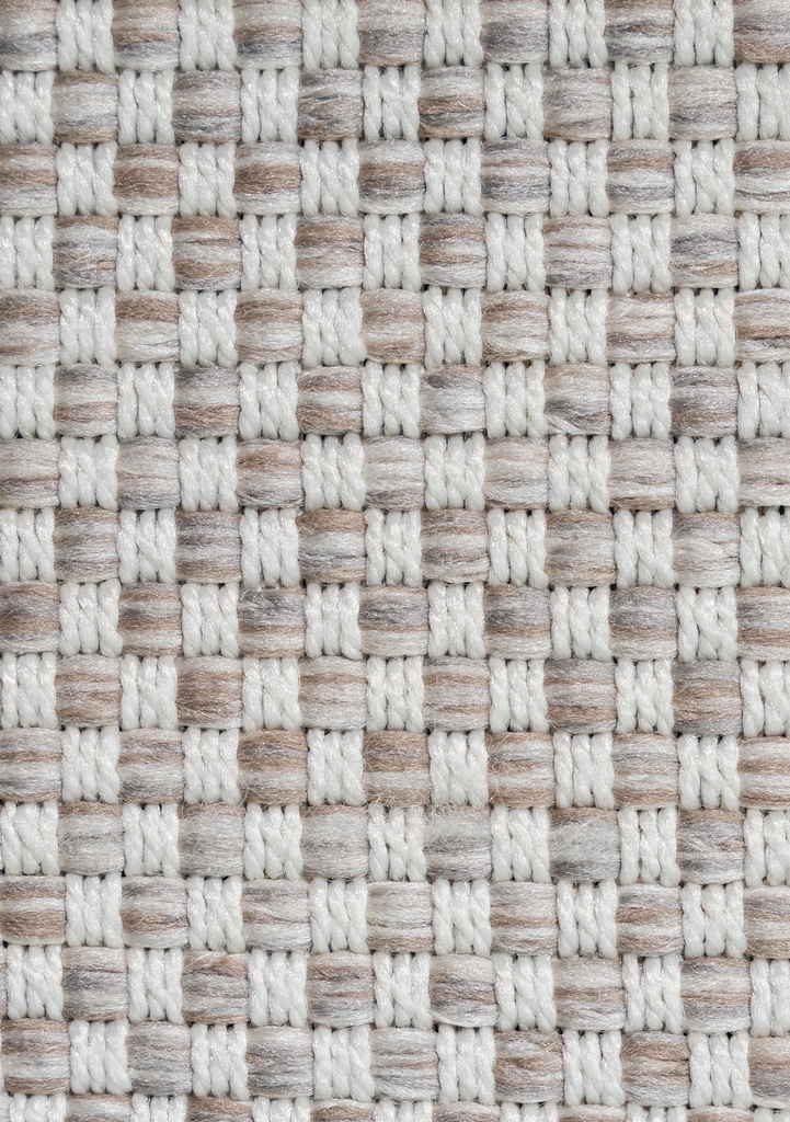 NUBIA E1008 BEIGE/ CAFÉ 200*290 TAPETE PARA EXTERIOR - LN