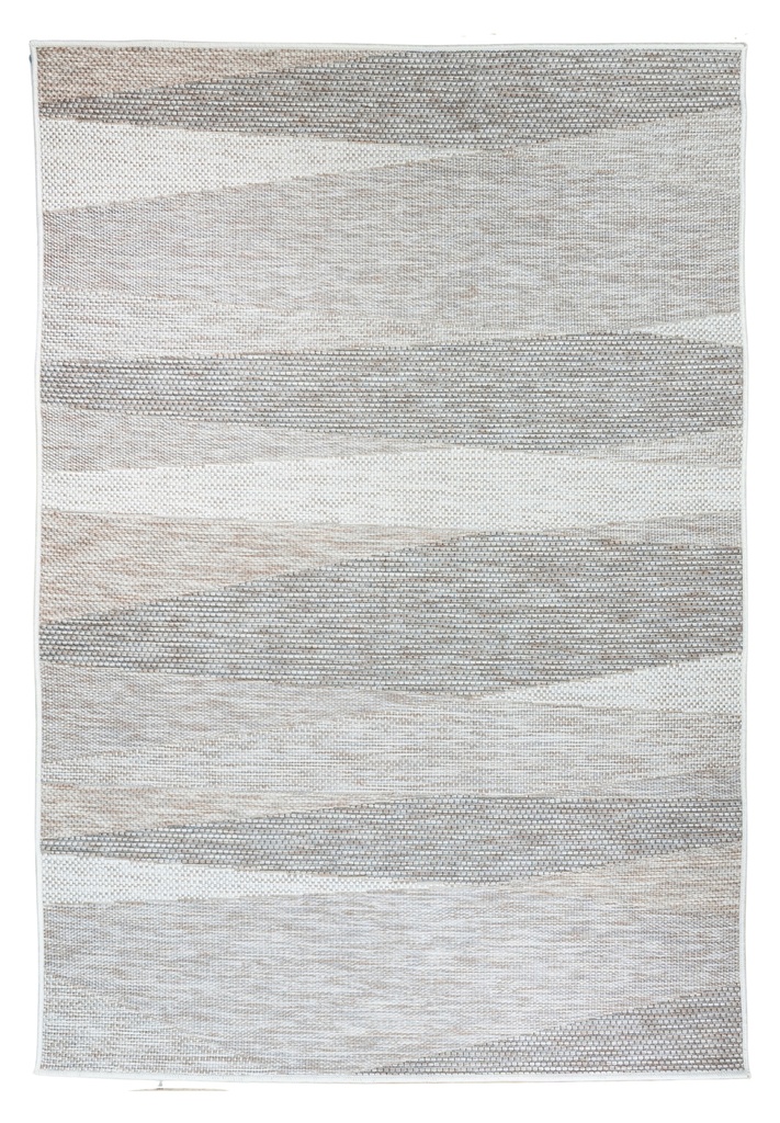 NUBIA E1009 BEIGE/ CAFÉ 60x90cm TAPETE PARA EXTERIOR - LN