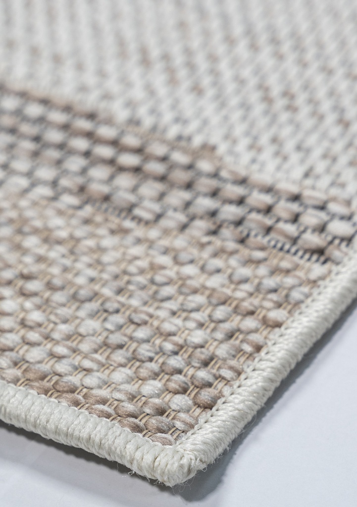 NUBIA E1009 BEIGE/ CAFÉ 80*240 TAPETE PARA EXTERIOR - LN