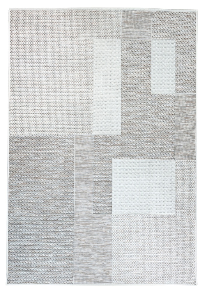 NUBIA E1010 BEIGE/ CAFÉ 160*230 TAPETE PARA EXTERIOR - LN