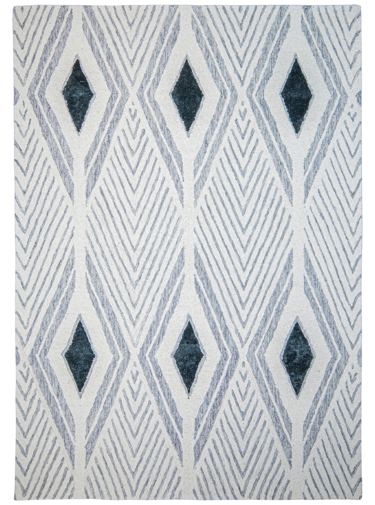 VANI D2036 GRIS CREMA NEGRO 240x330cm TAPETE - LN