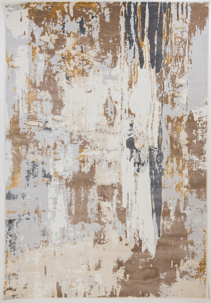 VELEKA U6042 CREMA ORO GRIS 160x230cm TAPETE - LN