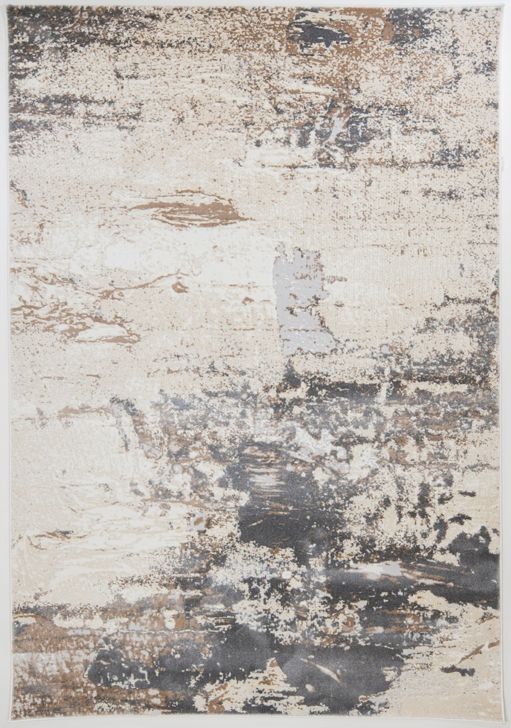 VELEKA U6045 CREMA ORO GRIS 160x230cm TAPETE - LN