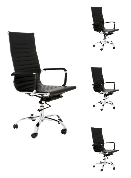 CADIZ SET 4 SILLA OFICINA RESPALDO ALTO ECO - M25