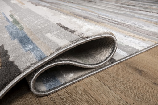 [9506] ZARIA GRIS/CREMA TAPETE 60*90 - LN  *unica pieza en tienda