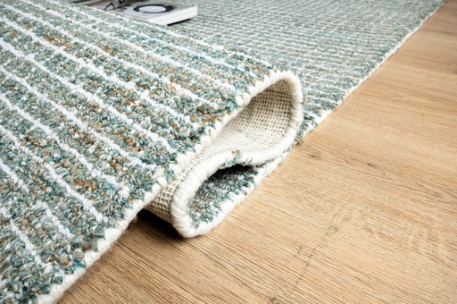 [11091] MYRA D2023 TURQUESA BEIGE 160*230 TAPETE PARA EXTERIOR - LN 