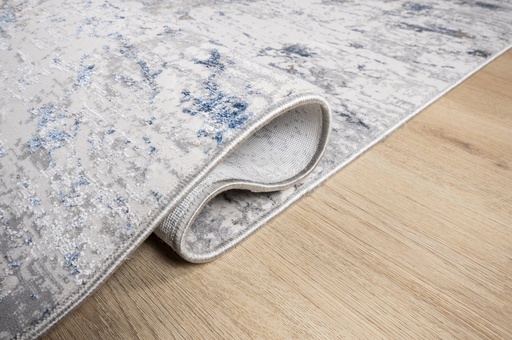 [10907] ADARA T2255 CREMA AZUL 300*400 ALFOMBRA TAPETE - LN  