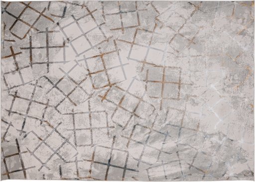 [10488] ADARA T2259 ORO GRIS AZUL 240*340 ALFOMBRA TAPETE - LN  