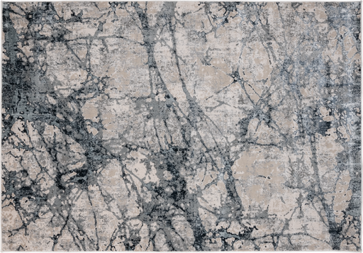 [10455] BELMA U6026 PLATA NEGRO 160*230 TAPETE - LN25 