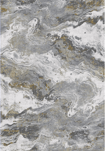 [7555] HADIM T2095 CREMA GRIS ORO 60*90 TAPETE - LN25 