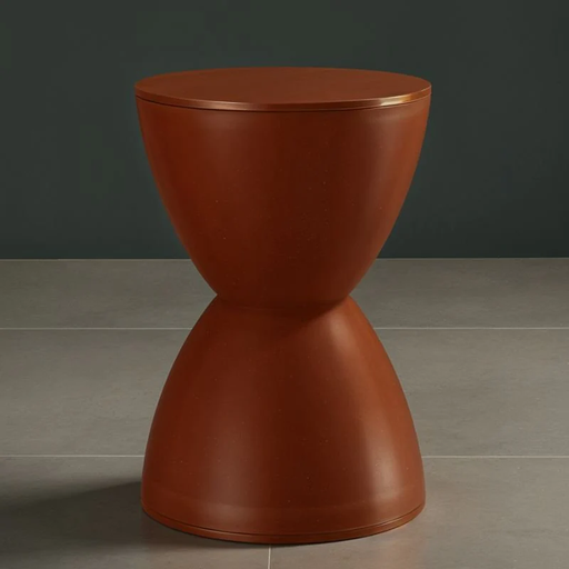 DESIGN PLASTIC STOOL BROWN - UM