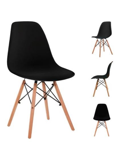 EAMES SET 4 SILLAS SB MADERA REPLICA OSLO - JM25 solo piezas disponibles en tienda
