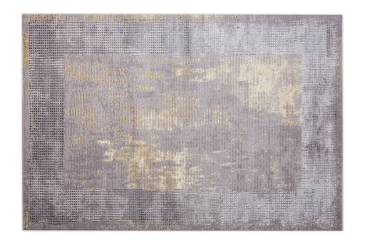 [8946] AYDA T9016 GRIS PLATA ORO 160*230 TAPETE - LN