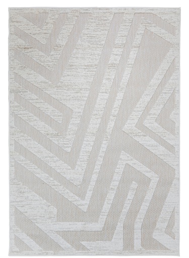 [12941] BELINA U6056 BEIGE MARFIL 240*330 TAPETE PARA EXTERIOR - LN