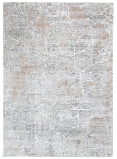 [12839] KEMER T2388 CREMA GRIS BEIGE 160*230 TAPETE - LN