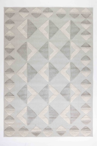 [11491] FORZA T2367 CREMA GRIS 200*290 TAPETE PARA EXTERIOR - LN