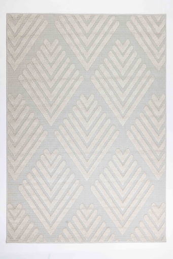 [11518] FORZA T2372 CREMA GRIS 300x400cm TAPETE PARA EXTERIOR - LN