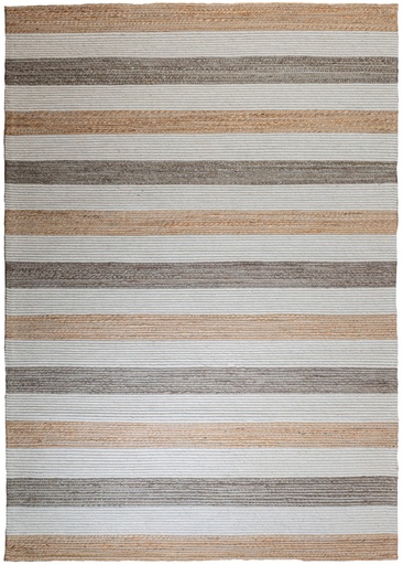 [11692] JAYA N8039 CREMA YUTE NEGRO 200*290 TAPETE - LN25  *  - consultar disponibilidad quedan pocos