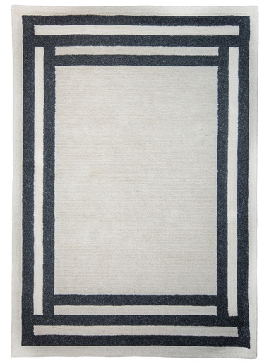 [11772] KALI D2029 CREMA GRAFITO 240x330cm TAPETE PARA EXTERIOR - LN