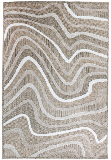 [13076] LOTUS E1013 NATURAL/ BEIGE 300 DIA TAPETE PARA EXTERIOR - LN
