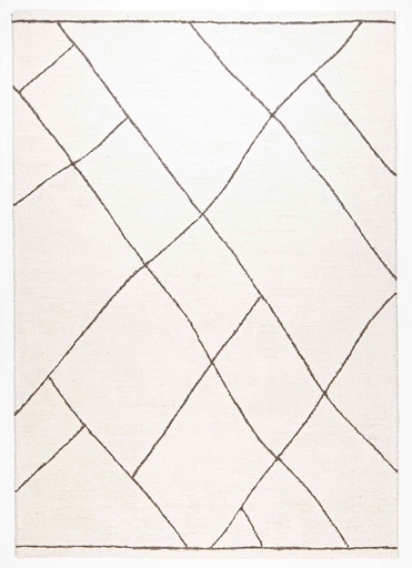 [11105] MYRA D2025 BEIGE TABACO 60x90cm TAPETE PARA EXTERIOR - LN
