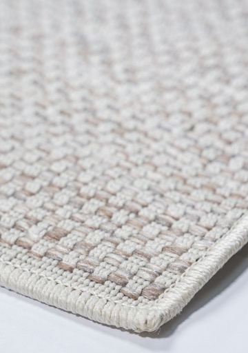 [13060] NUBIA E1010 BEIGE/ CAFÉ 80*240 TAPETE PARA EXTERIOR - LN