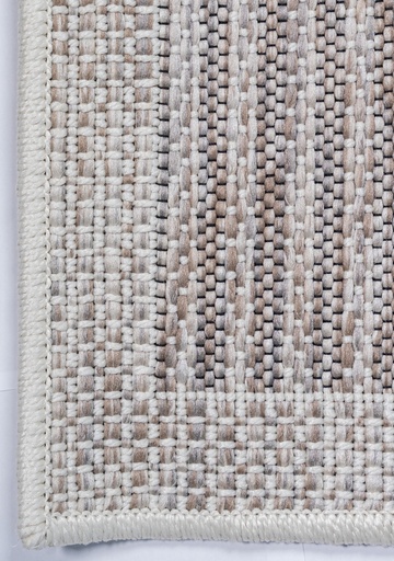 [13034] NUBIA E1011 BEIGE/ CAFÉ 240x330cm TAPETE PARA EXTERIOR - LN