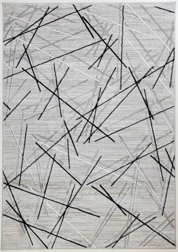 [12337] SESIA R1001 GRIS GRIS NEGRO 200x290cm TAPETE - LN